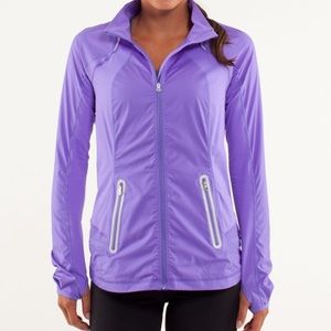 Lululemon nothin’ but run jacket power purple